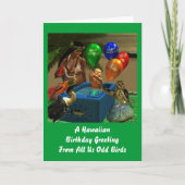 Hawaiiaanse verjaardag kaart (Voorkant)