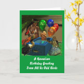 Hawaiiaanse verjaardag kaart (Gele Bloem)