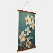 Hawaiiaanse Vintage Plumeria Hangend Wandkleed (Gebogen)