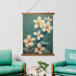Hawaiiaanse Vintage Plumeria Hangend Wandkleed