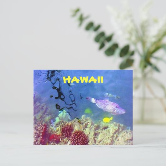 Hawaiiaanse visvis Briefkaart (Staand voorkant)