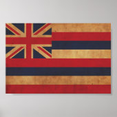 Hawaiiaanse vlag poster (Voorkant)