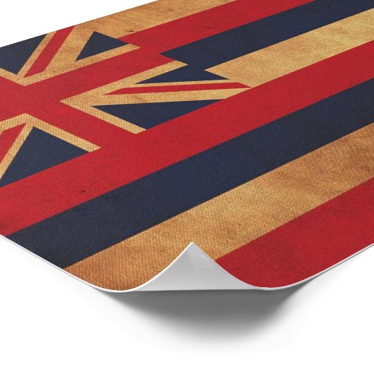 Hawaiiaanse vlag poster (Hoek)