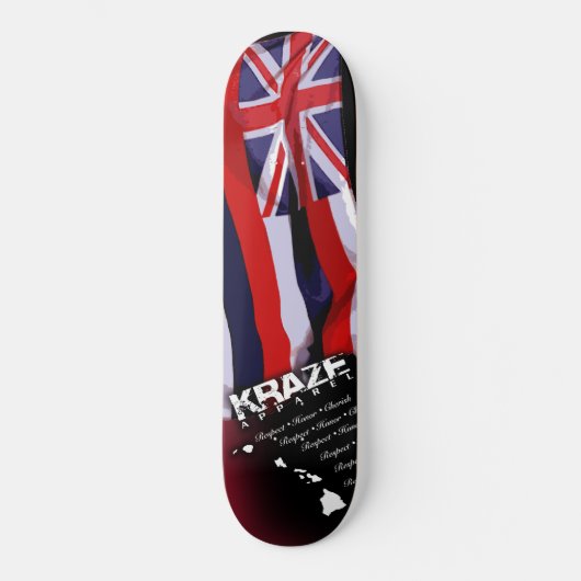 Hawaiiaanse vlag skateboard (Voorkant)