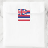 Hawaiiaanse vlag vierkante sticker (Tas)