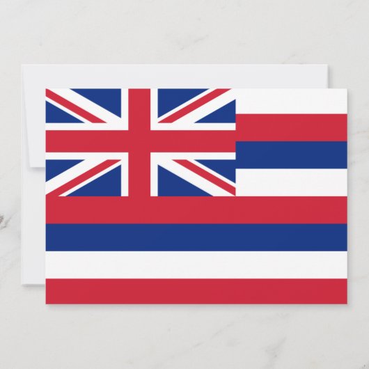 Hawaiiaanse vlag, vlag van Hawaï bruiloft Kaart (Achterkant)