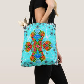 Hawaiiaanse vogels van het paradijs (blauw) tote bag (Dichtbij)