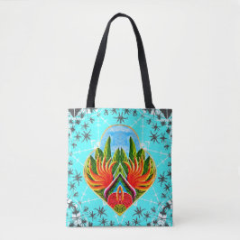 Hawaiiaanse vogels van het paradijs (blauw) tote bag
