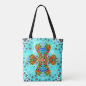 Hawaiiaanse vogels van het paradijs (blauw) tote bag (Achterkant)