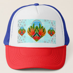Hawaiiaanse vogels van het paradijs trucker pet