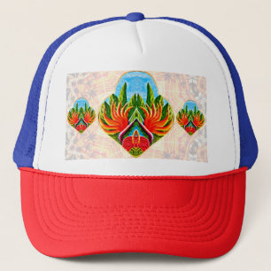 Hawaiiaanse vogels van het paradijs trucker pet