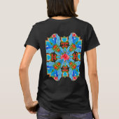 Hawaiiaanse vogels van het paradijs vier keer t-shirt (Achterkant)