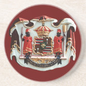 Hawaiiaanse wapenlaag zandsteen onderzetter (Voorkant)