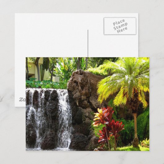 Hawaiiaanse watervallen briefkaart (Voorkant / Achterkant)