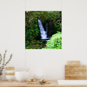 Hawaiiaanse watervallen poster (Keuken)