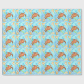 Hawaiiaanse Zee schildpad Cadeaupapier (Vlak)