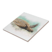 Hawaiiaanse Zee schildpad Tegeltje (Zijkant)
