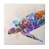 Hawaiiaanse Zee schildpad Tegeltje (Voorkant)