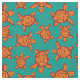 Hawaiiaanse Zee Schildpadden Sinaasappel en Blue P Stof