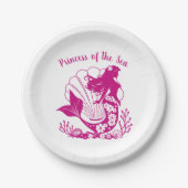 Hawaiiaanse zeemeerminprinses van het Zee Papieren Bordje (Voorkant)