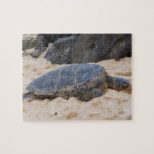 Hawaiiaanse zeeschildpad legpuzzel (Horizontaal)