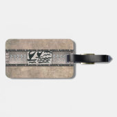 Hawaiiaanse zeilkano en rotstekeningen bagagelabel (Achterkant horizontaal)