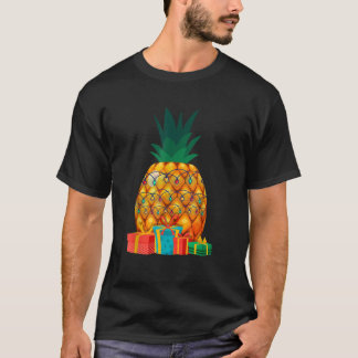 Hawaiiaanse zomer tropische vruchten ananas kerst t-shirt
