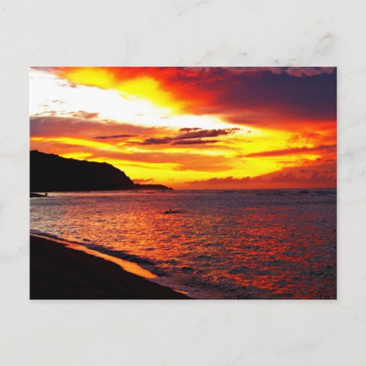 Hawaiiaanse zonnebanken briefkaart (Voorkant)