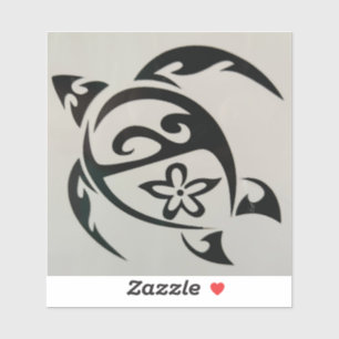 Hawaiiaanse zwarte schildpad sticker