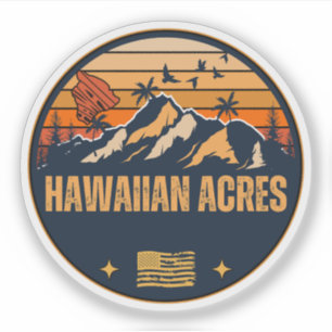 Hawaiian Acres, Hawaï Sticker