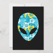 Hawaiian Alien Head beroemd gemaakt door Funny Ali Feestdagenkaart (Voorkant)