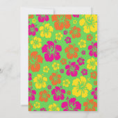 Hawaiian Aloha 1e Verjaardag Schattigee Uitnodigin Kaart (Achterkant)