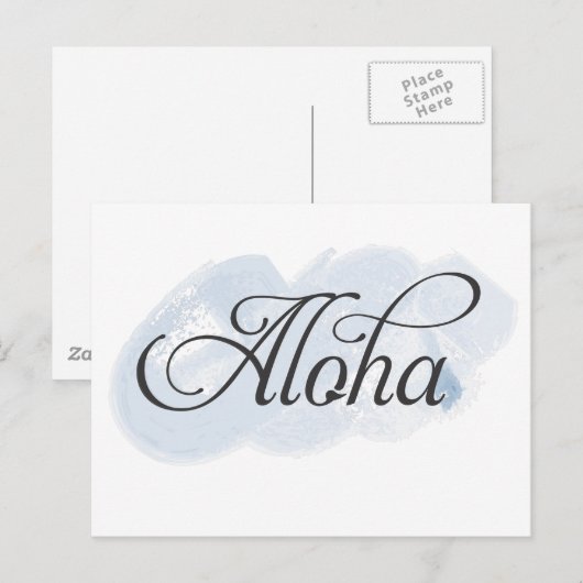 Hawaiian - Aloha Briefkaart (Voorkant / Achterkant)