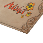 Hawaiian Aloha Carved Wood Kijk uit Snijplank (Hoek)