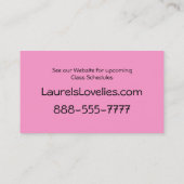 Hawaiian Aloha Flowers Visitekaartje (Achterkant)