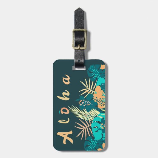 Hawaiian Aloha Groetbagage. Label Bagagelabel (Voorkant verticaal)