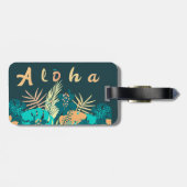Hawaiian Aloha Groetbagage. Label Bagagelabel (Achterkant horizontaal)