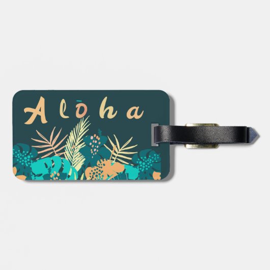 Hawaiian Aloha Groetbagage. Label Bagagelabel (Achterkant horizontaal)