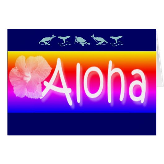 Hawaiian Aloha-groeten (Voorkant Horizontaal)
