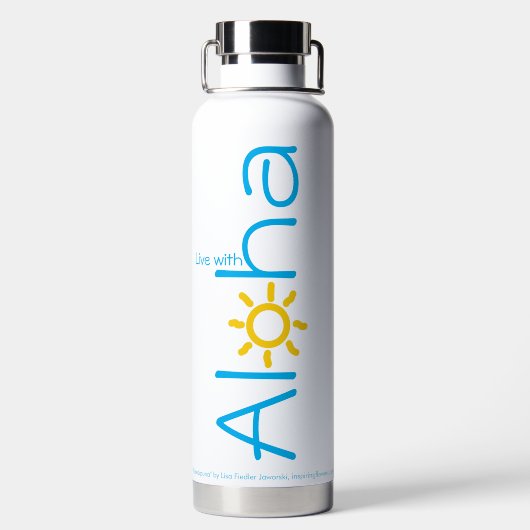 Hawaiian Aloha Kano waterfles (Achterkant)