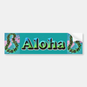 Hawaiian Aloha Lei-bumpersticker Bumpersticker