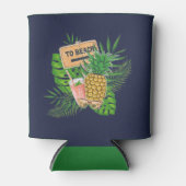 Hawaiian Aloha Luau Birthday Party Guest Favor Blikjeskoeler (Voorkant)