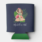 Hawaiian Aloha Luau Birthday Party Guest Favor Blikjeskoeler (Achterkant)