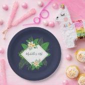 Hawaiian Aloha Luau Birthday Party Papieren Bordje (Feest)