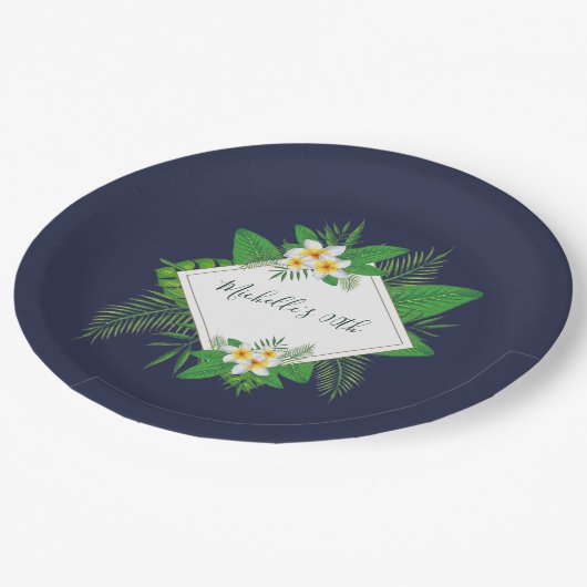 Hawaiian Aloha Luau Birthday Party Papieren Bordje (Gekanteld)