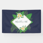 Hawaiian Aloha Luau Birthday Party Spandoek (Horizontaal)