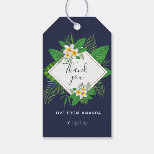 Hawaiian Aloha Luau Party Guest Favor Cadeaulabel (Voorkant)