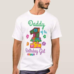 Hawaiian aloha Papa van de eerste verjaardag T-shirt