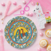 Hawaiian Aloha Papieren Bordje (Feest)