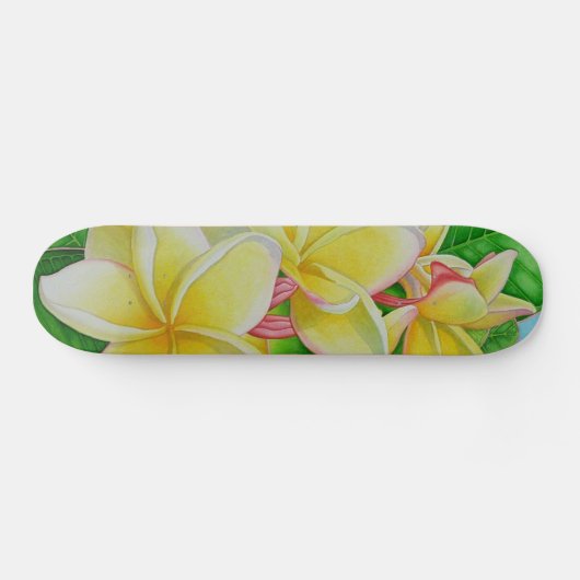 Hawaiian Aloha Plumeria Persoonlijk Skateboard (Horizontaal)